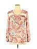 Karen Kane 100% Viscose Orange Long Sleeve Blouse Size XL - photo 1