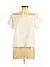 Aqua Ivory Short Sleeve Blouse Size L - photo 1