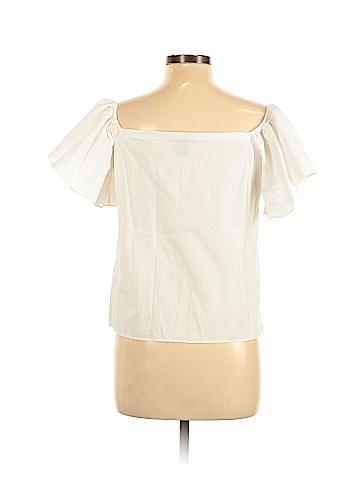 Aqua Short Sleeve Blouse (view 2)