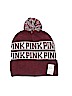 Victoria's Secret Pink 100% Acrylic Graphic Burgundy Beanie One size - photo 1