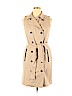 Ann Taylor 100% Polyester Tan Trenchcoat Size 14 - photo 1