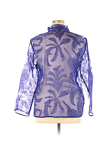 Chico's 3/4 Sleeve Silk Top (view 2)