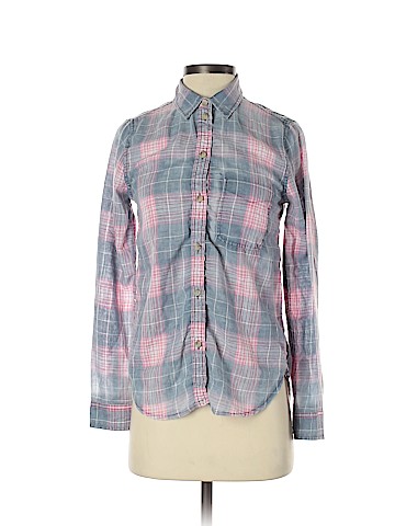 American Eagle Outfitters Long Sleeve Button-Down Shirt (view 1)