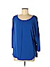 Vince Camuto Blue Long Sleeve Top Size M - photo 1