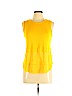 MICHAEL Michael Kors Yellow Sleeveless Blouse Size M - photo 1