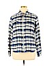 Chaps 100% Cotton Blue Long Sleeve Blouse Size XL - photo 1