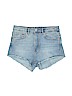 H&M Blue Denim Shorts Size 8 - photo 1