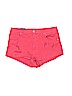 H&M Red Denim Shorts Size 12 - photo 1