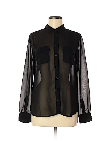 American Eagle Outfitters Long Sleeve Button-Down Shirt (view 1)