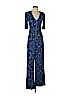 Nanette Lepore 100% Rayon Blue Jumpsuit Size 2 - photo 1