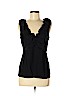 Rebecca Taylor Black Sleeveless Blouse Size 6 - photo 1