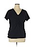 INC International Concepts Black Short Sleeve Top Size 1X - photo 1