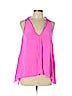 Trina Turk 100% Silk Pink Sleeveless Silk Top Size L - photo 1