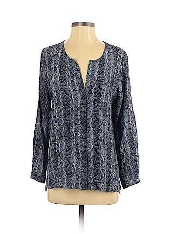 Joie Long Sleeve Silk Top (view 1)