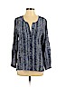 Joie 100% Silk Blue Long Sleeve Silk Top Size S - photo 1