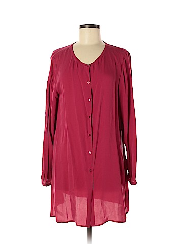 Eileen Fisher Long Sleeve Silk Top (view 1)