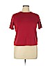Lauren by Ralph Lauren 100% Cotton Red Short Sleeve T-Shirt Size 1X - photo 1