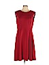 Neiman Marcus 100% Polyester Red Casual Dress Size 12 - photo 1