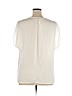 J.Crew 100% Silk Ivory Short Sleeve Silk Top Size 16 - photo 2