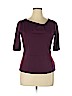 White House Black Market Purple 3/4 Sleeve Top Size 14 - photo 1