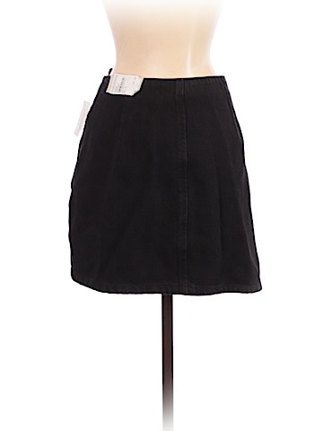 Moto Denim Skirt (view 2)