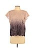 Robert Rodriguez Tan Short Sleeve Blouse Size 2 - photo 1