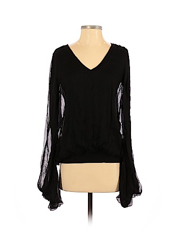 Robert Rodriguez Long Sleeve Silk Top (view 1)