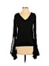 Robert Rodriguez 100% Silk Black Long Sleeve Silk Top Size XS - photo 1