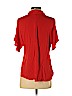 H&M 100% Viscose Red Short Sleeve Blouse Size 2 - photo 2