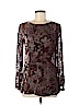 Gianfranco Ferre Studio Brown Long Sleeve Top Size 4 - photo 1