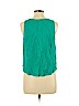 Love, Fire 100% Rayon Teal Sleeveless Blouse Size L - photo 2