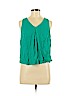 Love, Fire 100% Rayon Teal Sleeveless Blouse Size L - photo 1