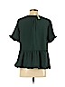 Madewell 100% Polyester Green Short Sleeve Blouse Size M - photo 2