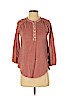 Lucky Brand 100% Cotton Orange 3/4 Sleeve Henley Size XS - photo 1