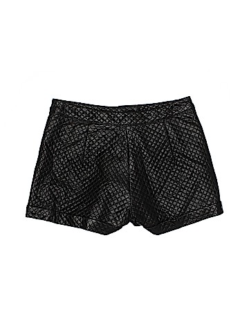 Topshop Faux Leather Shorts (view 2)