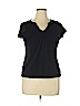 Ann Taylor LOFT Black Short Sleeve Top Size XL - photo 1