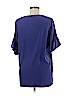 Lafayette 148 New York 100% Polyester Purple Short Sleeve Blouse Size P (petite) - photo 2