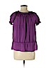 I.N. Studio 100% Polyester Purple Short Sleeve Blouse Size M (petite) - photo 2