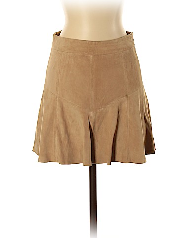 Scoop Leather Skirt (view 1)