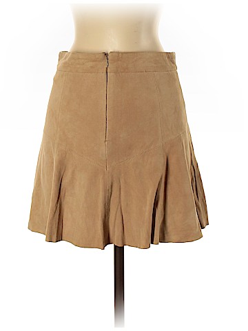 Scoop Leather Skirt (view 2)