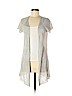 Eileen Fisher 100% Linen Gray Cardigan Size S - photo 1