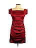 Betsy & Adam Red Cocktail Dress Size 10 - photo 1
