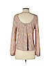 Wet Seal 100% Polyester Tan Long Sleeve Blouse Size S - photo 2