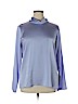 Banana Republic 100% Polyester Purple Long Sleeve Blouse Size XL - photo 1