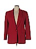 Requirements 100% Wool Red Wool Blazer Size 16 - photo 1