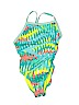 Dolfin Teal One Piece Swimsuit Size 14 - photo 1
