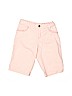 Carter's 100% Cotton Solid Pink Denim Shorts Size 7 - photo 1
