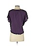 American Eagle Outfitters 100% Viscose Purple Short Sleeve Blouse Size XS - photo 2