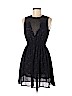 H&M 100% Polyester Black Casual Dress Size 4 - photo 1