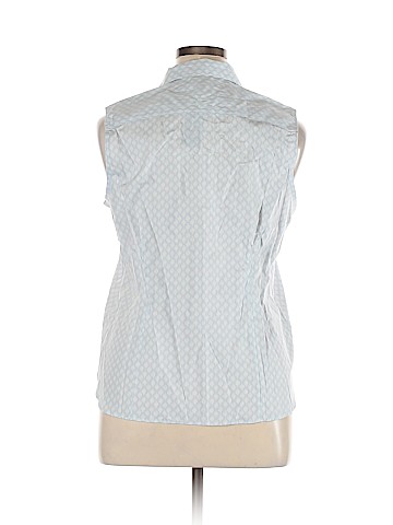 Lands' End Sleeveless Button-Down Shirt (view 2)